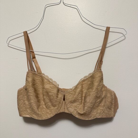 Soma Enticing Lift Unlined Balconette Bra 36C Underwire Convertible Beige Nude - Picture 1 of 6